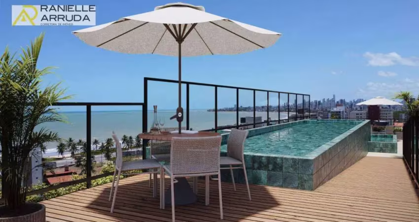 Flat com 2 dormitórios à venda, 62 m² por R$ 649.192,14 - Intermares - Cabedelo/PB