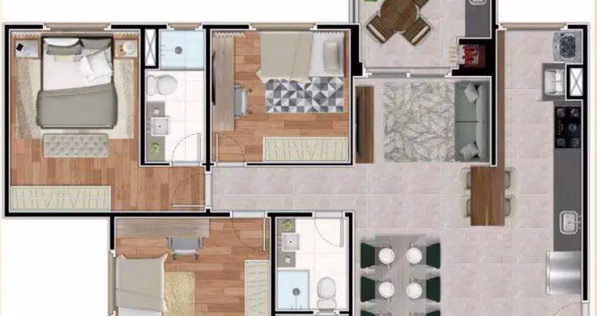 Apartamento para venda em santo andré, casa branca, 3 dormitórios, 1 suíte, 2 banheiros, 1 vaga
