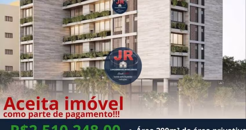 Apartamento Garden Alto Padrão, na planta com 4 quartos sendo 4 suítes, localizado no Ahú