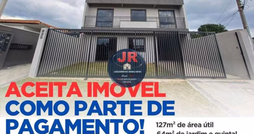 Sobrado de frente para rua na melhor localização no Xaxim