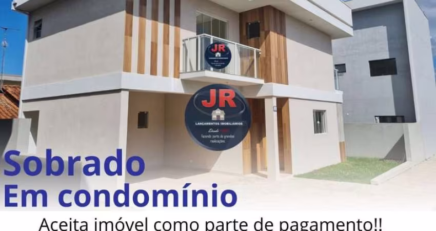 sobrado em condomínio a venda em pinhais, não geminado. topa permuta