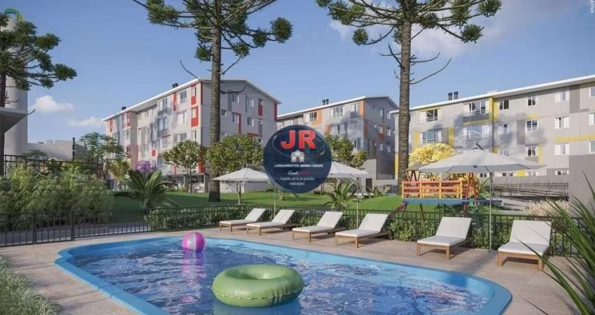 Apartamento com dois quartos e vaga livre e coberta, no Santa Cândida