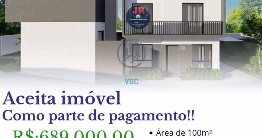 Sobrado em condomínio à venda no bairro xaxim em curitiba