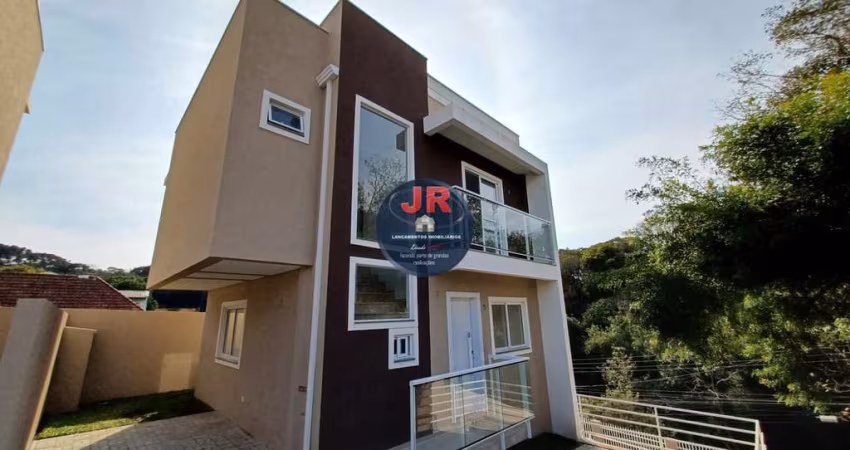 Sobrado novo em condomínio, 3 quartos sendo uma suíte e 2 vagas
