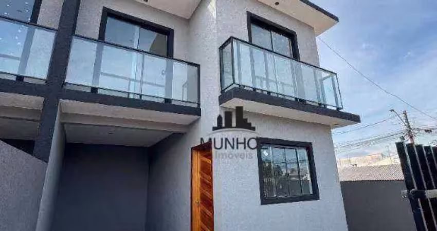 Sobrado com 3 dormitórios à venda, 81 m² por r$ 430.000 - tatuquara - curitiba/pr