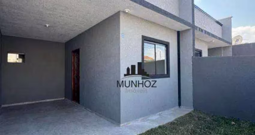 Casa com 2 dormitórios à venda, 45 m² por r$ 245.000 - campo de santana - curitiba/pr