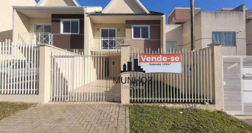 Sobrado com 3 dormitórios à venda, 120 m² por r$ 580.000,00 - taboão - curitiba/pr