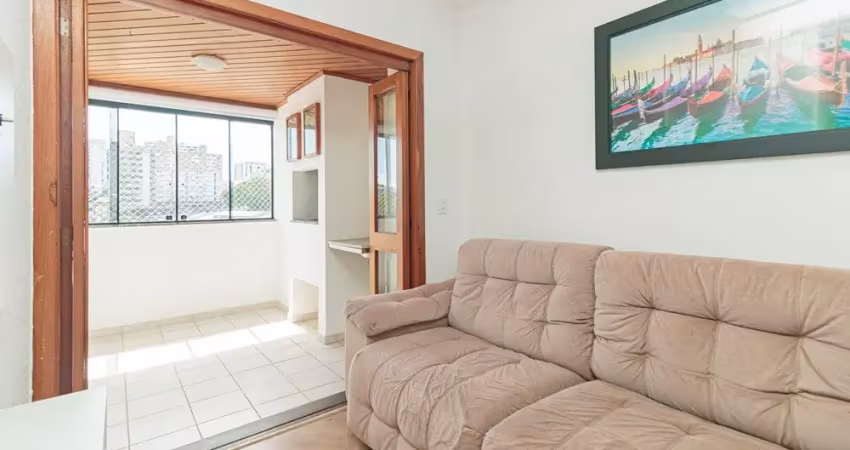 Apartamento de 2 quartos mobiliado no Petropolis, sacada c/ churrasqueira vista aberta e vaga coberta barbada