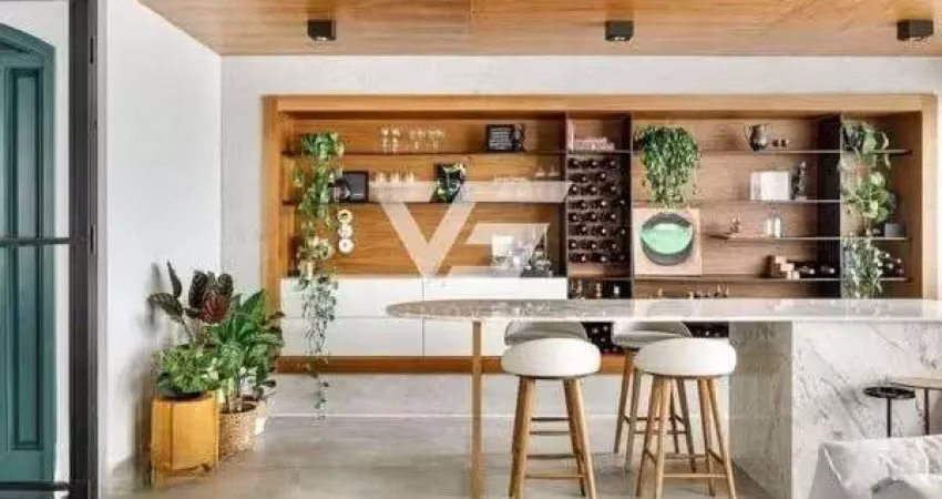 Apartamento no centro com 207m² privativos semimobiliado 2 vagas