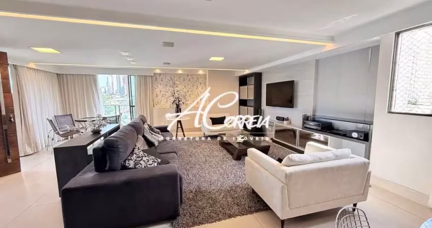 Apartamento alto padrão mobiliado com vista mar em cabo branco