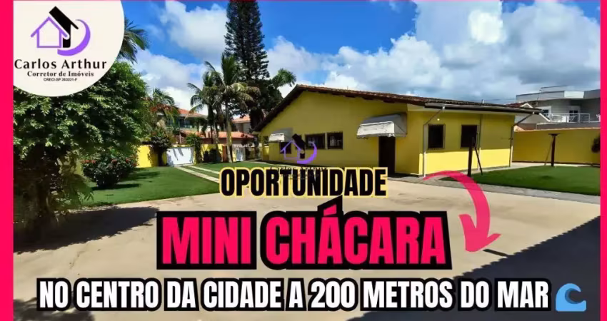 Casa estilo chácara no centro de itanhaém a 200 metros do mar