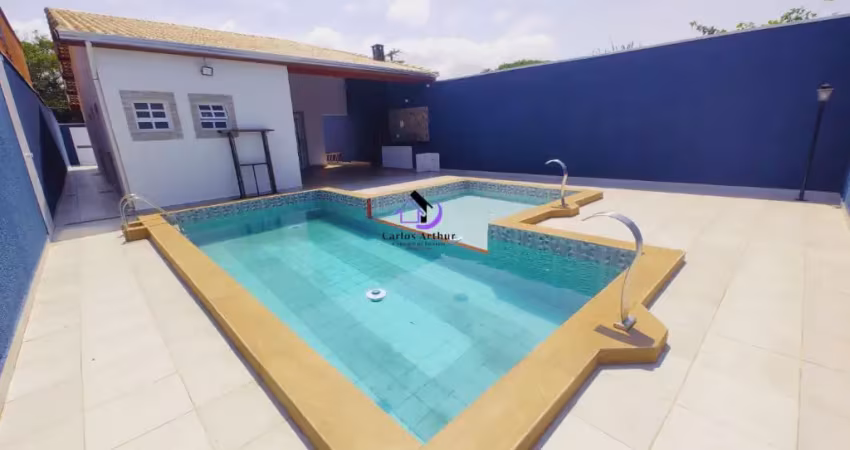 Casa estilo alto padrão lado praia em itanhaém com piscina top