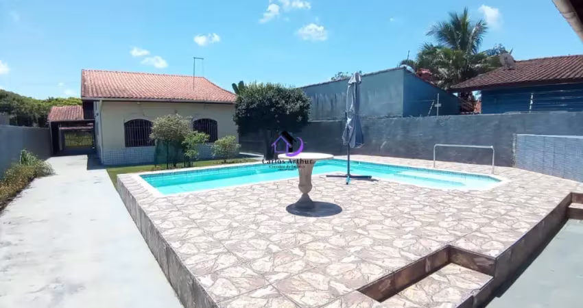 Casa no cibratel com 500 metros de terreno e piscina lado praia