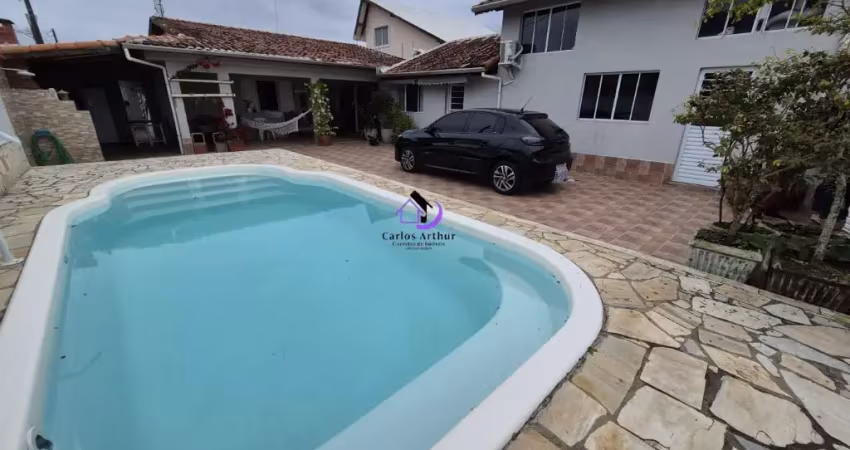 Casa com piscina a 200m da praia + vista para o mar – jardim suarão, itanhaém/sp