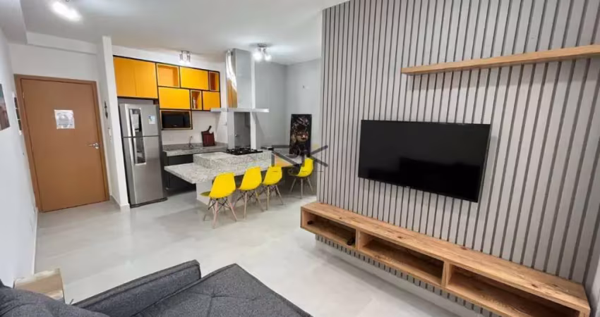 APARTAMENTO PRAIA GRANDE com 2 dormitórios sendo 1 suíte,1 vaga de garagem,sala 2 ambientes