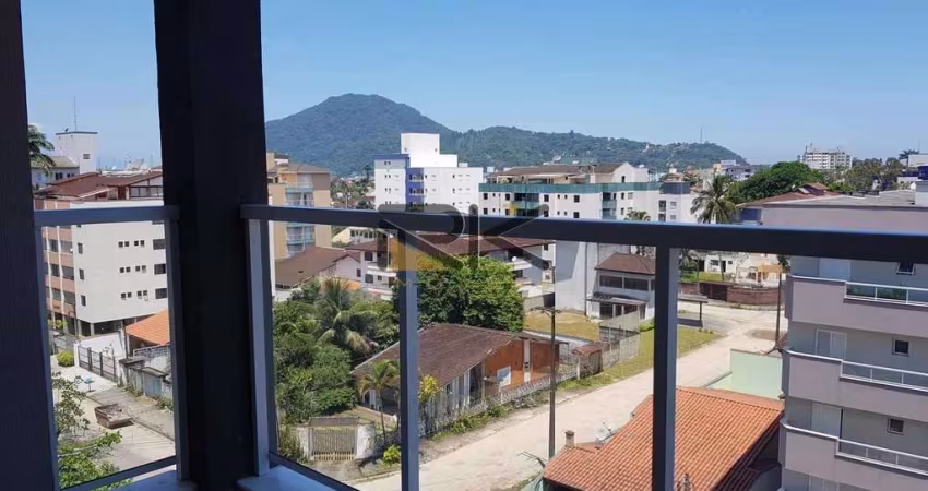 Apartamento no bairro do itaguá 2 dormitórios sendo 1 suíte, varanda gourmet, 1 vaga garagem e armário náutico, piscina e elevador