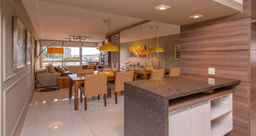 Lindo apartamento mobiliado com 1 dormitório e 2 vagas no bairro Rio Branco!