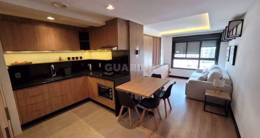 Apartamento mobiliado para aluguel, 1 quarto, 1 suíte, 1 vaga, Moinhos de Vento - Porto Alegre/RS