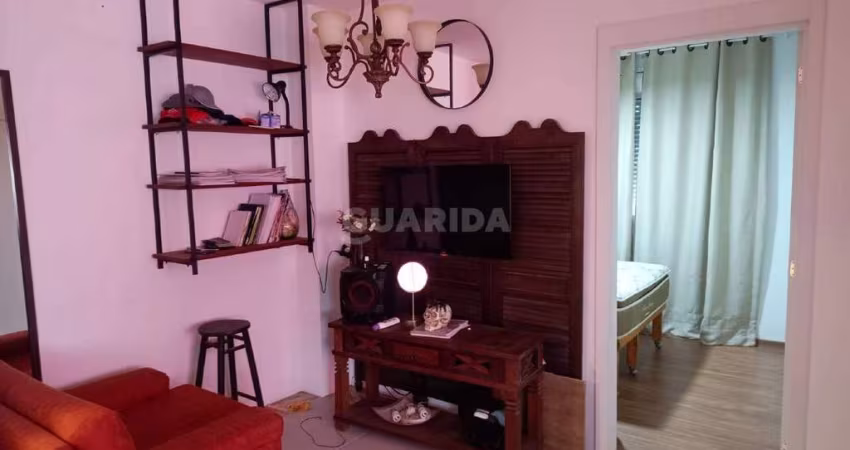 Apartamento com 1 dormitório, mobiliado, e 1 vaga de garagem no bairro Sarandi