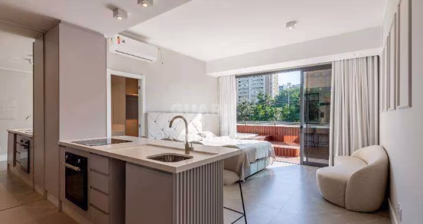 Apartamento Loft com Garden mobiliado e com 2 vagas de garagem no bairro Petrópolis
