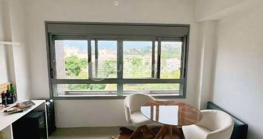 Apartamento estilo loft, mobiliado, e com 1 vaga de garagem, no bairro Teresópolis