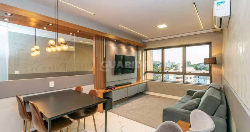 Apartamento mobiliado e decorado com 1 dormitório e 1 vaga de garagem, no bairro Teresópolis!