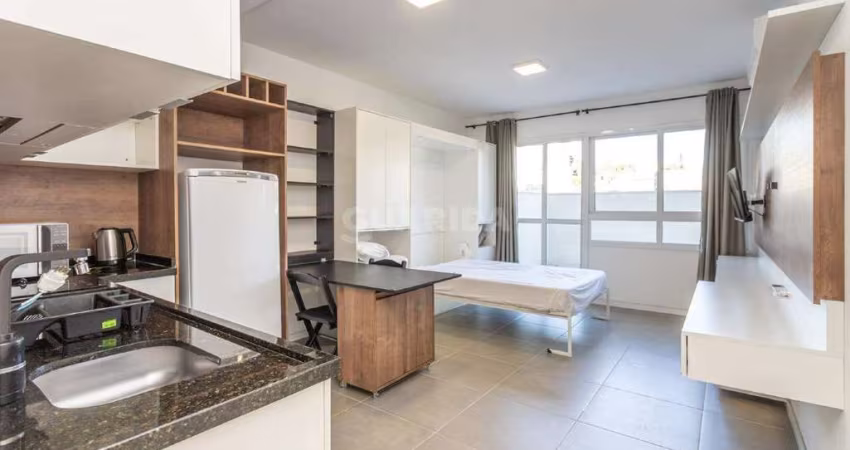 Studio mobiliado, Garden, com 1 vaga de garagem no bairro Jardim Botânico