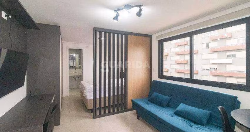 Apartamento estilo loft/flat com 1 dormitório e 1 vaga de garagem, Cidade Baixa - Porto Alegre/RS
