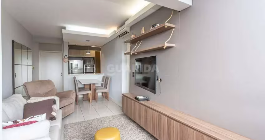 Apartamento totalmente mobiliado com 1 vaga de garagem no bairro partenon