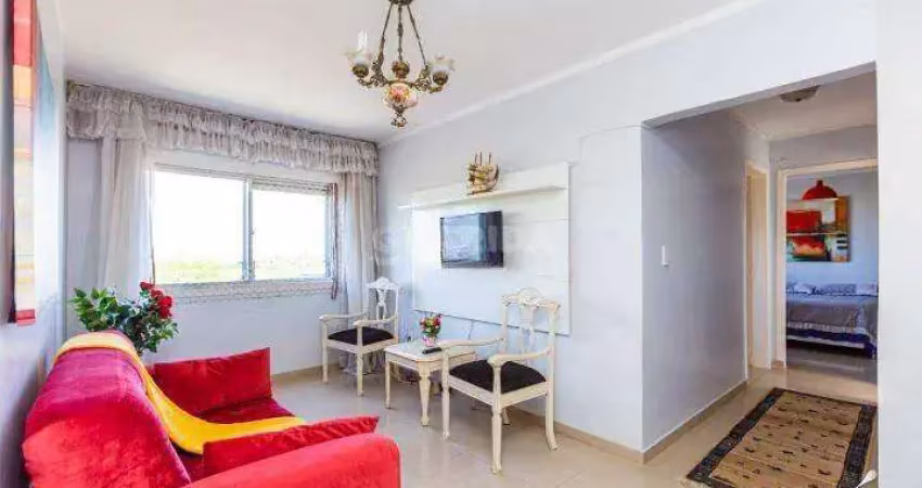 Apartamento mobiliado com 2 dormitórios, e 1 vaga de garagem no bairro humaitá