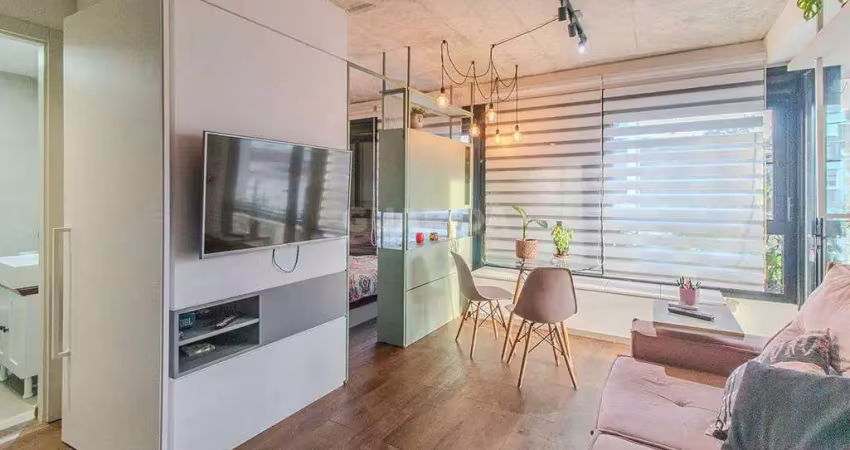 Apartamento mobiliado de 1 dormitório no bairro menino deus.