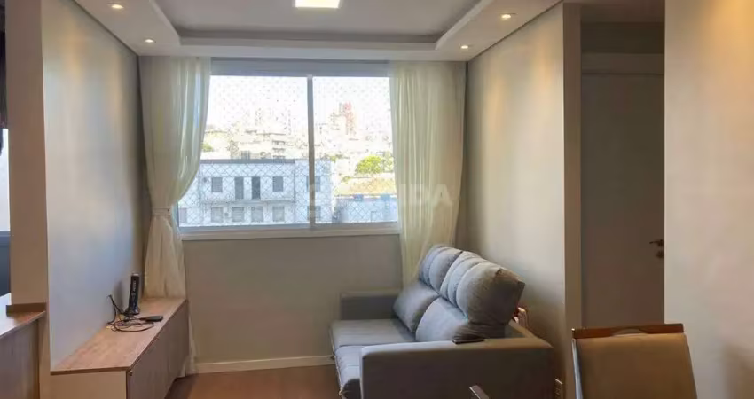Apartamento semimobiliado com 2 dormitórios, sendo 1 suíte e 1 vaga de garagem no bairro higienópolis