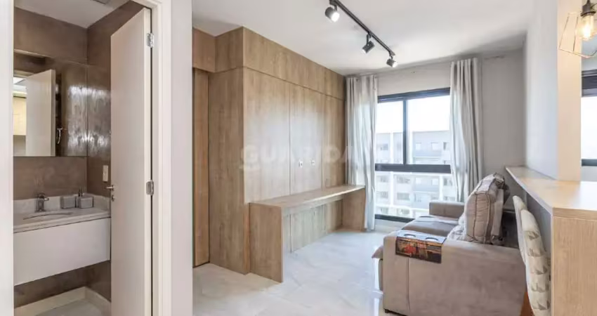 Apartamento mobiliado com 1 dormitório e 1 vaga de garagem no bairro central park