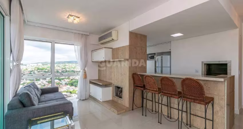 Lindo apartamento semi mobiliado com 2 dormitórios no bairro três figueiras!
