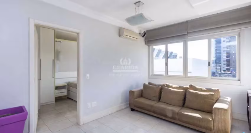 Apartamento mobiliado de 1 dormitório suíte, no bairro bela vista.