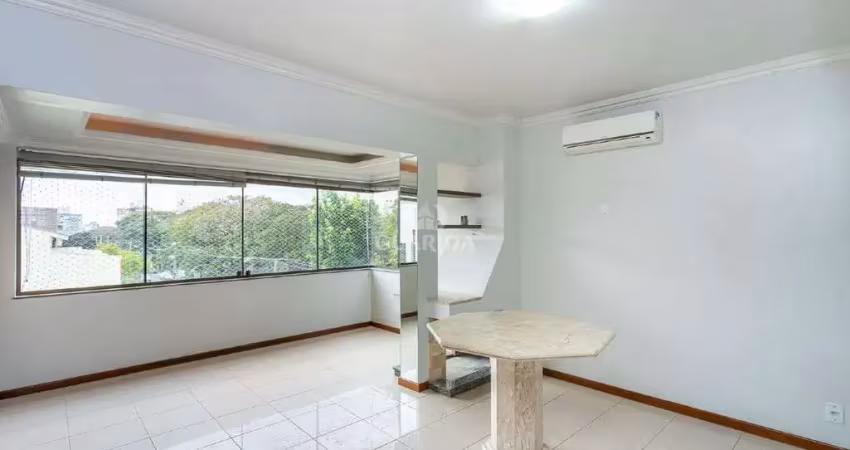 Exclusividade guarida: exclusiva cobertura com 2 dormitórios, com vaga dupla/churrasqueira/ sacada e lareira, no bairro jardim botânico com 82m².