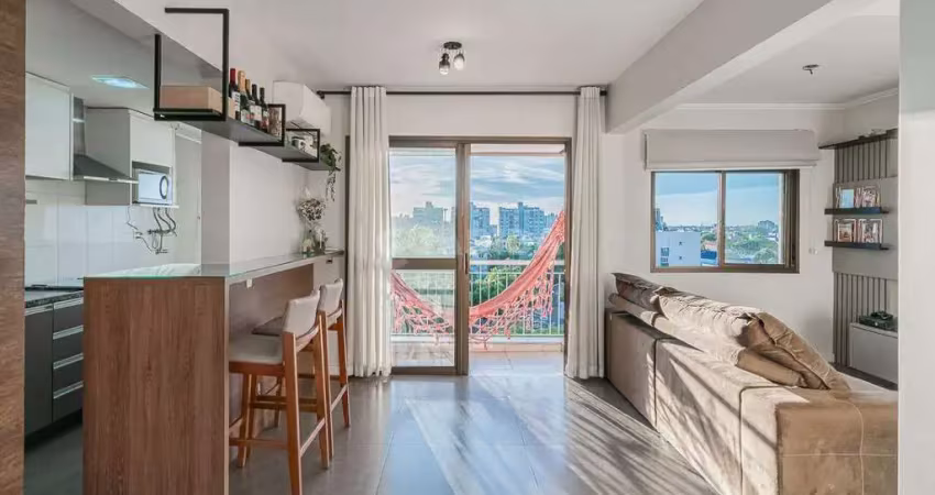 Apartamento semimobiliado com 2 dormitórios e 1 vaga de garagem no passo d' areia!