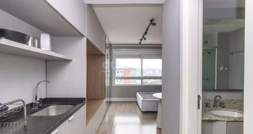 Studio/loft totalmente mobiliado ao lado da puc no bairro partenon