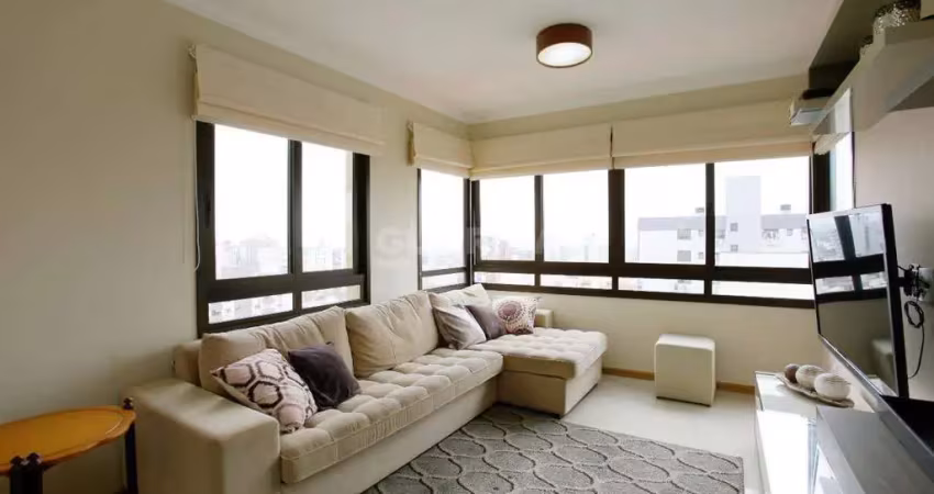 Apartamento mobiliado de 3 dormitórios no bairro higienópolis, com 03 vagas cobertas/churrasqueira interna!