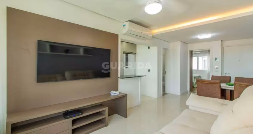 Apartamento totalmente mobiliado com 1 quarto e vaga de garagem no passo d'areia!