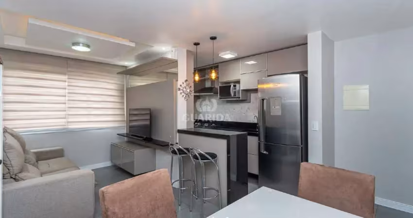 Apartamento mobiliado com 2 dormitórios e 1 vaga de garagem, no bairro humaitá