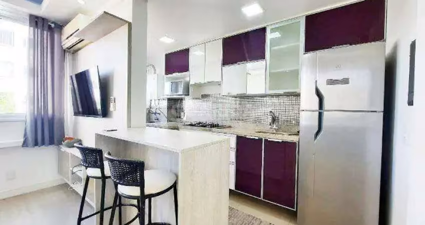 Apartamento mobiliado com 2 dormitórios e 1 vaga de garagem no bairro cavalhada!