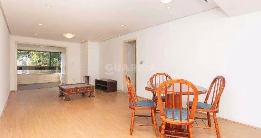Apartamento semimobiliado com 2 dormitórios suítes para alugar no bairro moinhos de vento.