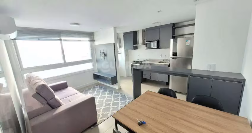 Apartamento mobiliado com 1 dormitório no bairro petrópolis.