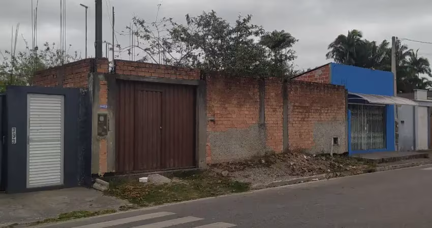 Terreno jdim esperança paranaguá,  todo murado,com início de construção