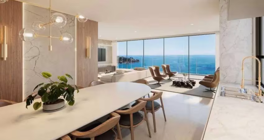Apartamento diferenciado 04 suítes frente mar a venda itapema