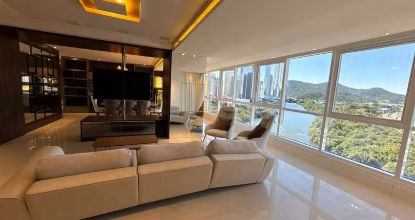 APARTAMENTO MOBILIADO E DECORADO - VISTA MAR - 4 SUÍTES - 3 VAGAS - ÁREA DE LAZER COMPLETA