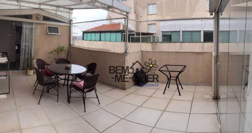 Cobertura com 2 dormitórios para alugar, 100 m² por R$ 3.701,00/mês - City América - São Paulo/SP