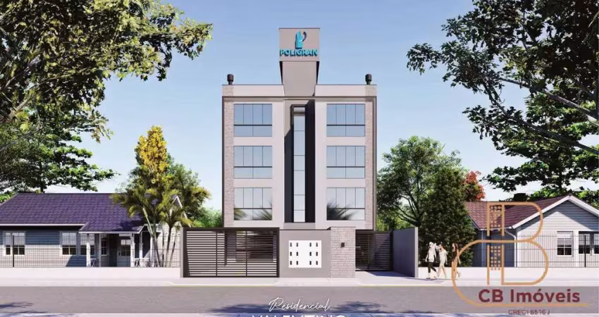 Em construção: apartamento de 01 ou 02 dormitórios no rio pequeno