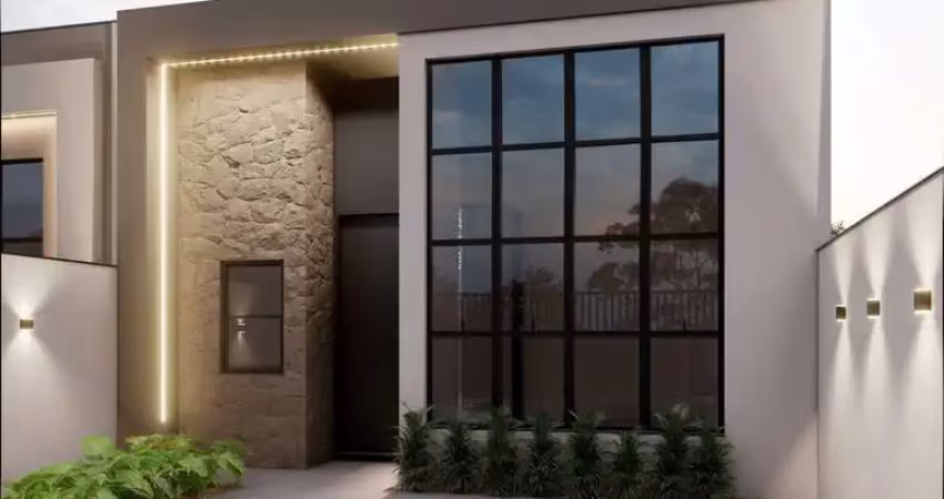 Em construção - ampla casa geminada de alto padrão no bairro areias